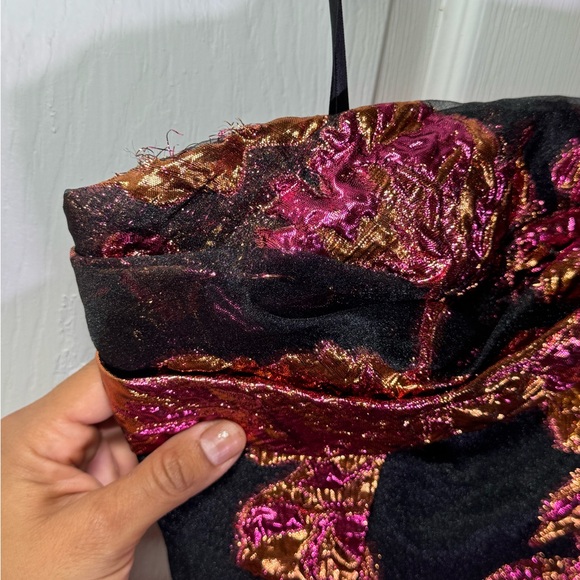 Dress the Population Black and Pink One-Shoulder Dress - Picture 5 of 9